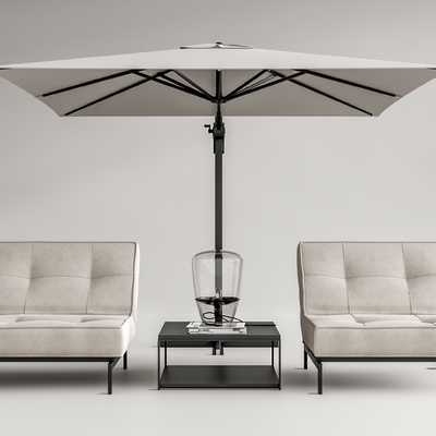  现代户外躺椅su模型 