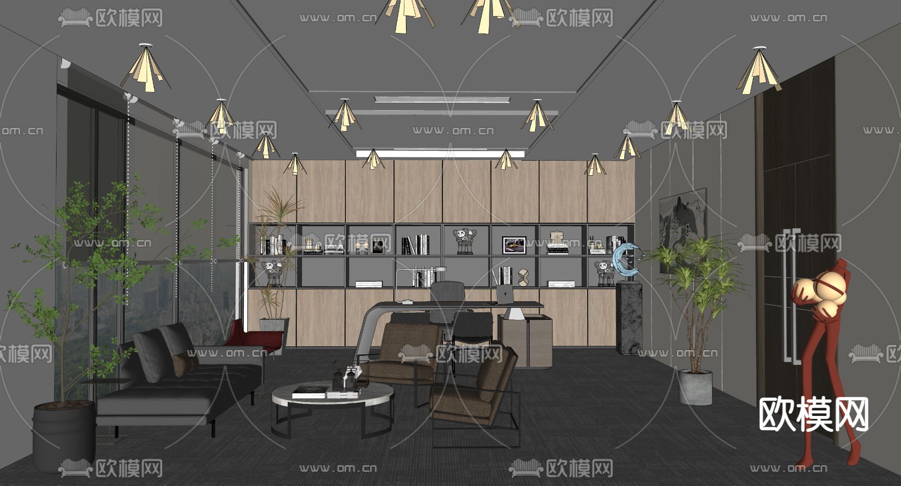 经理办公室su模型