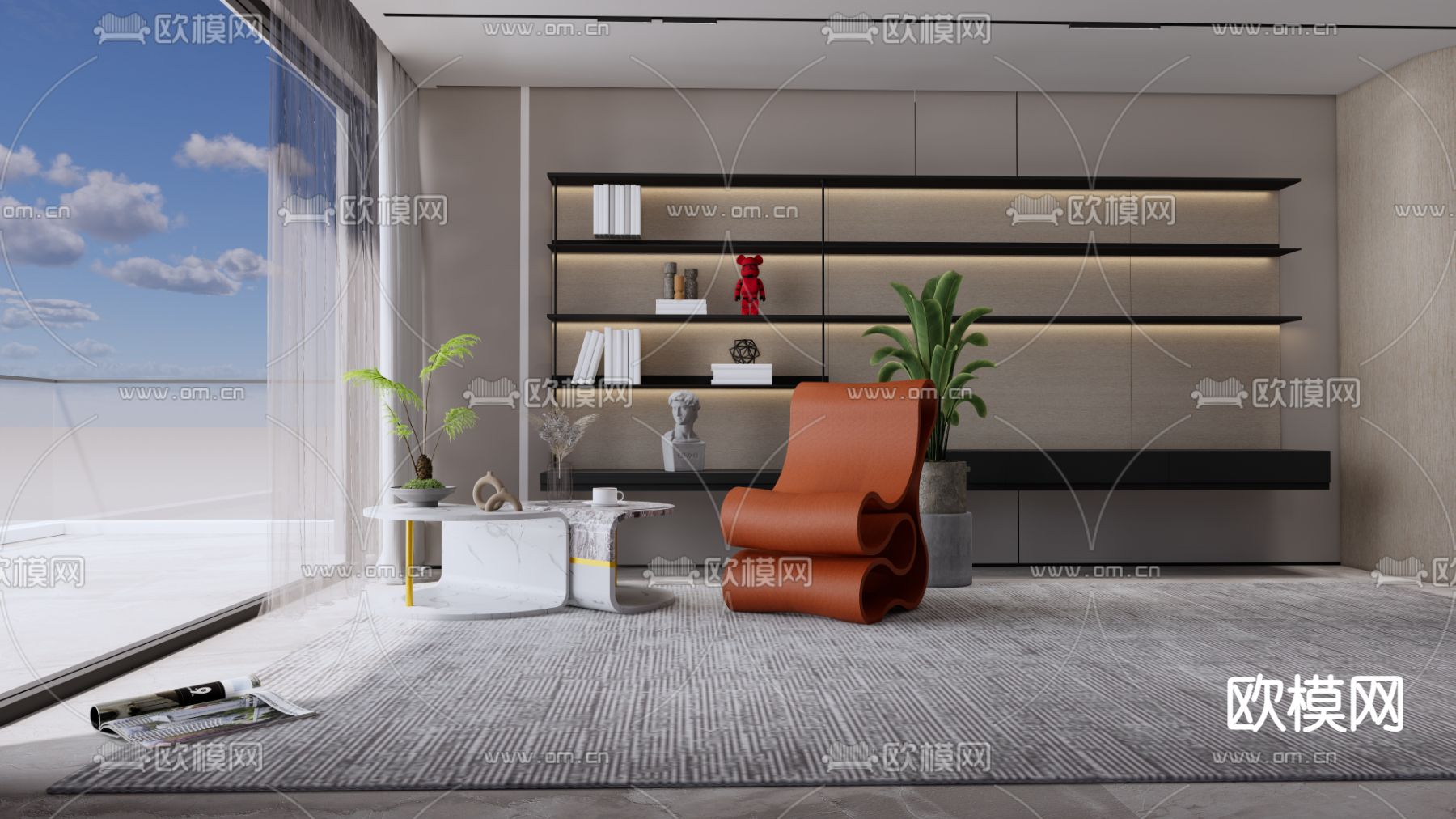 边几 角几su模型