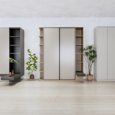  现代衣柜su模型 