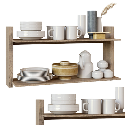  餐具 碗 碟子su模型 