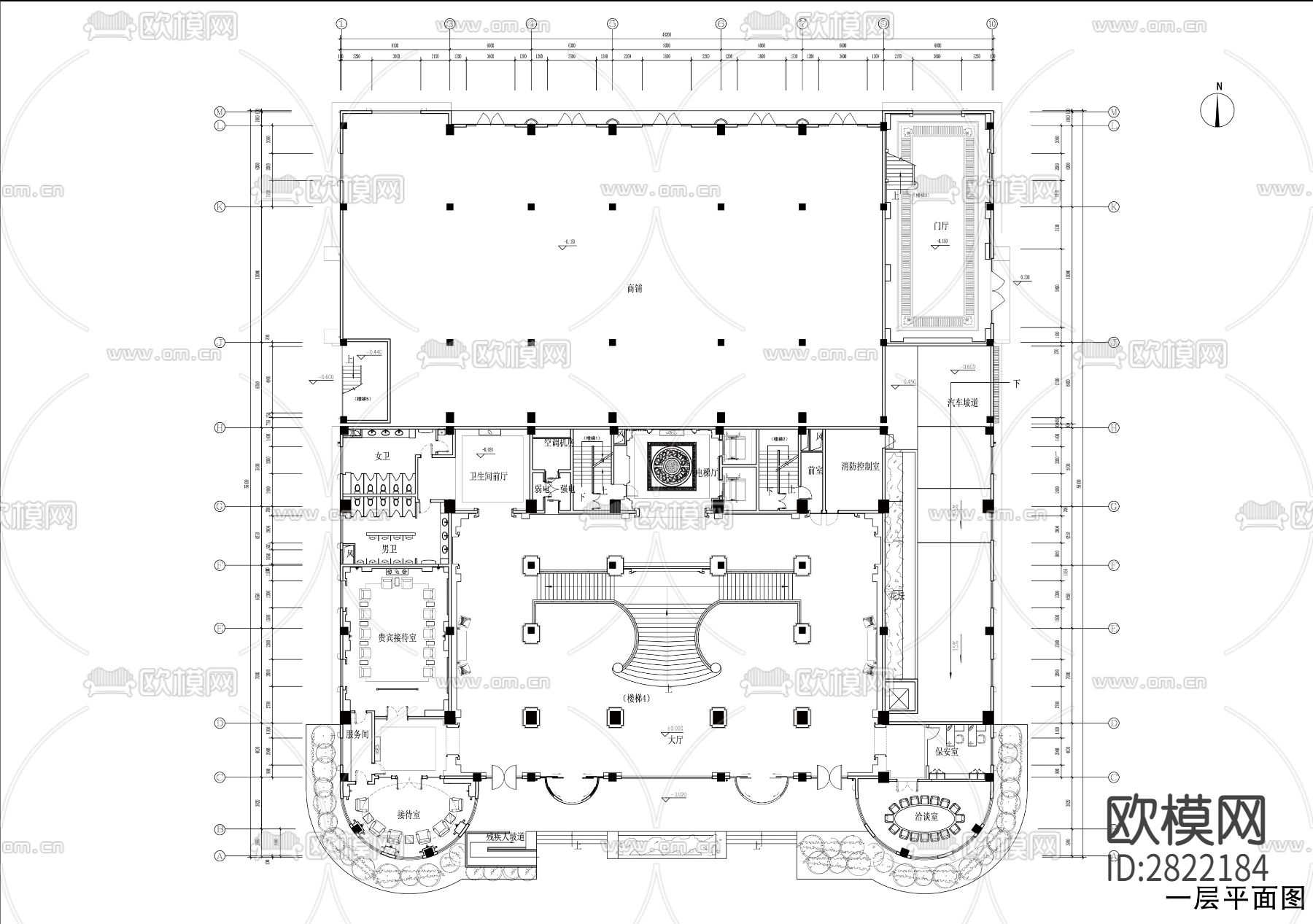 林梓张公馆cad施工图下载（渲染图7）