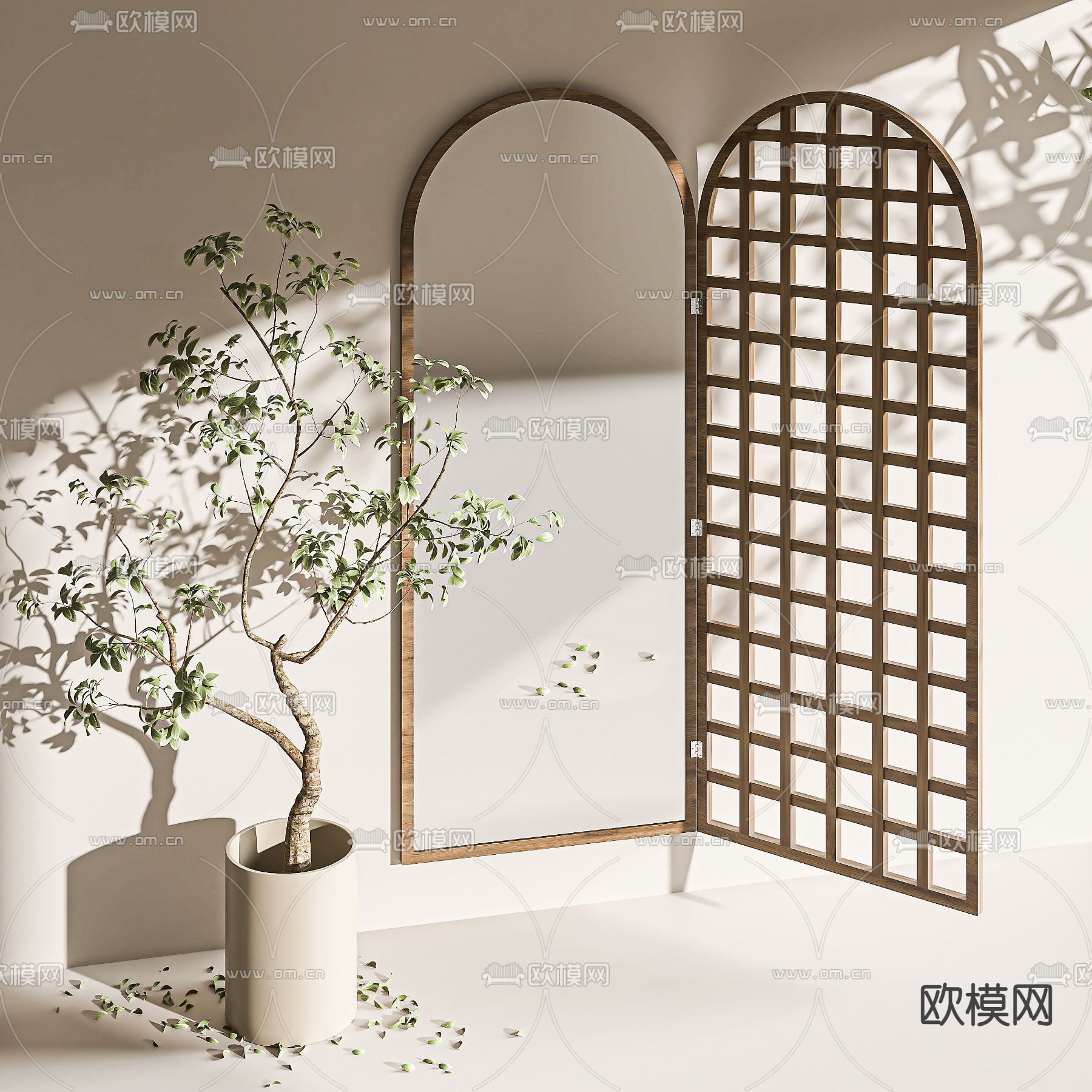 镜子 装饰镜 异形镜3d模型下载