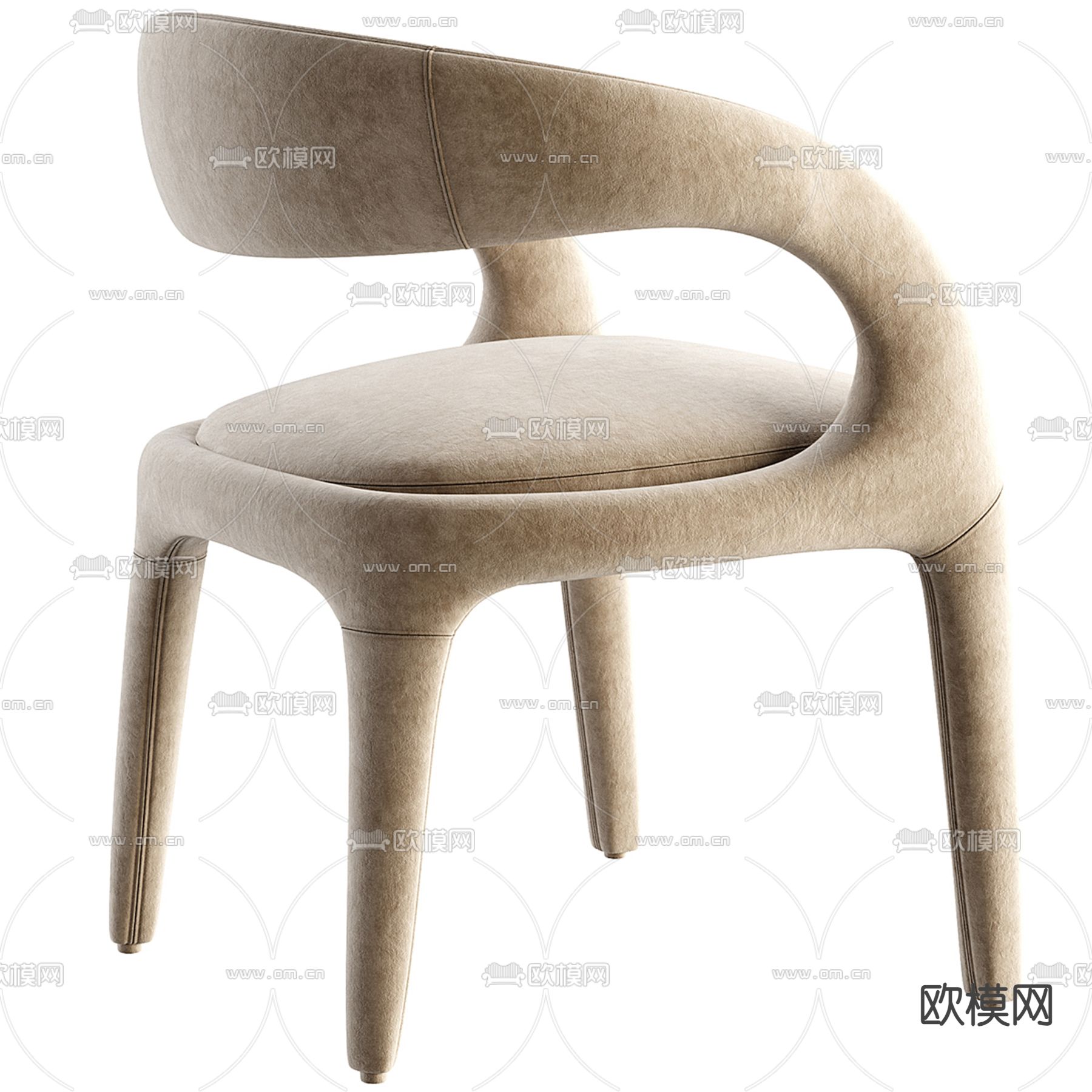 Cassina 椅子 餐椅3d模型下载（渲染图3）