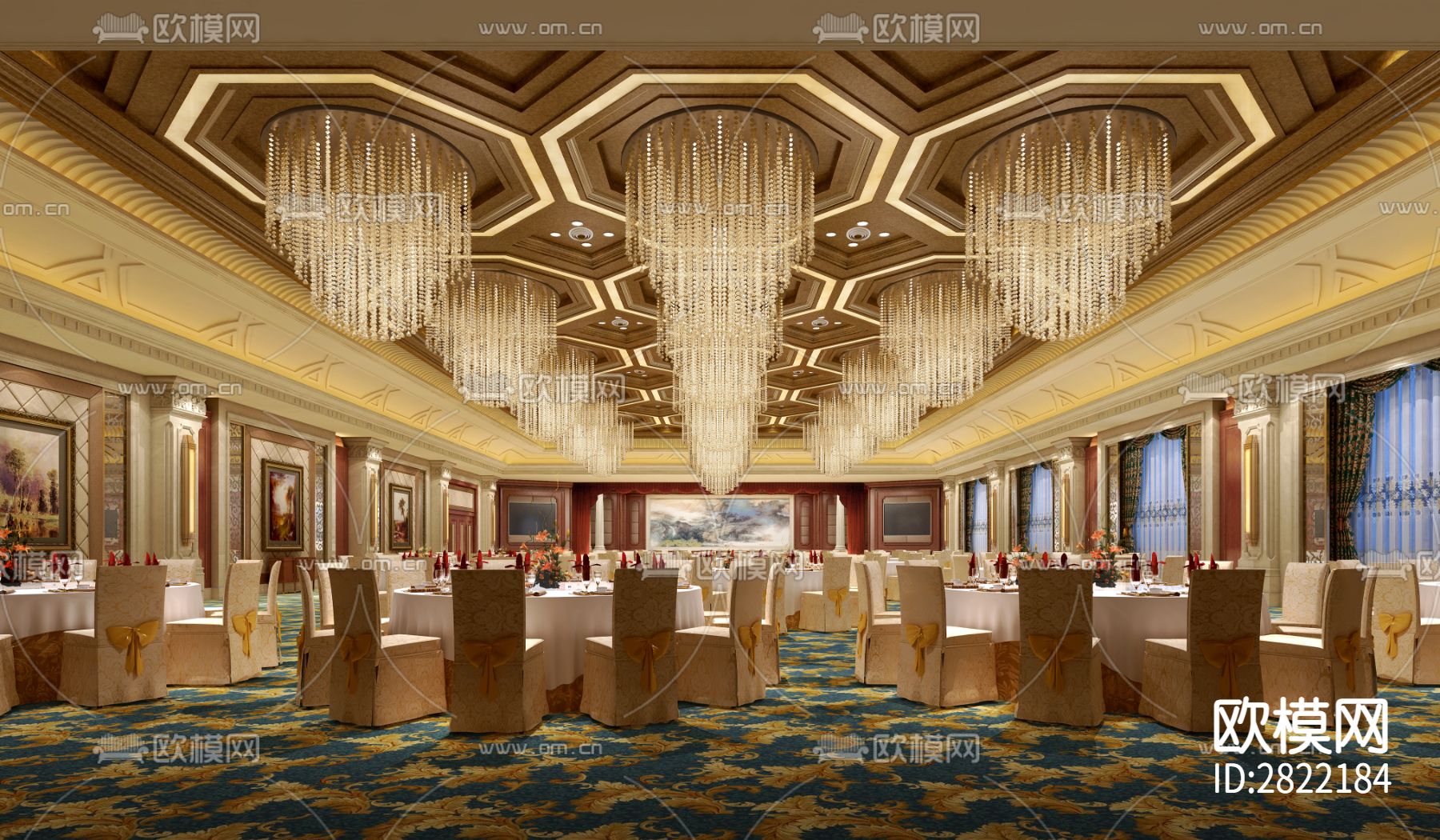 林梓张公馆cad施工图下载（渲染图6）