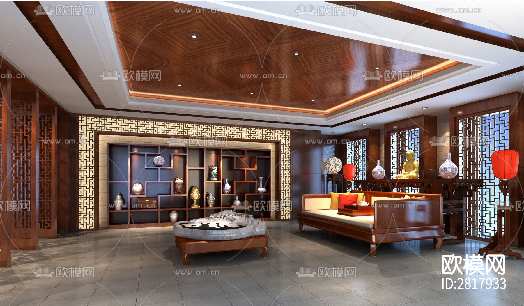 办公楼cad施工图下载（渲染图5）