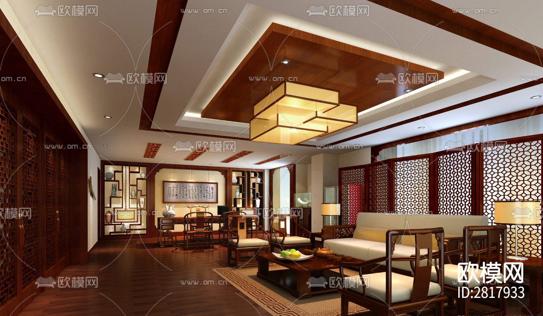 办公楼cad施工图下载（渲染图4）