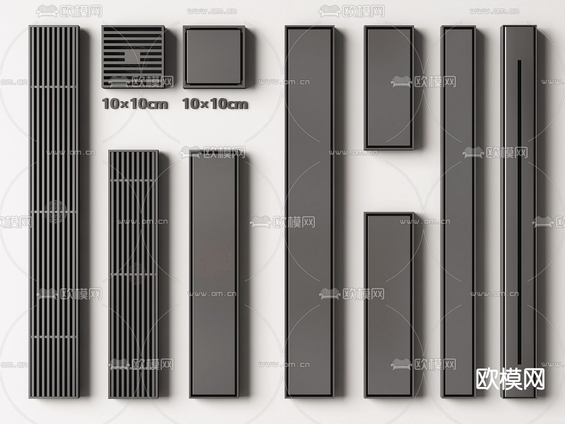 地漏 排水口 排水道3d模型下载