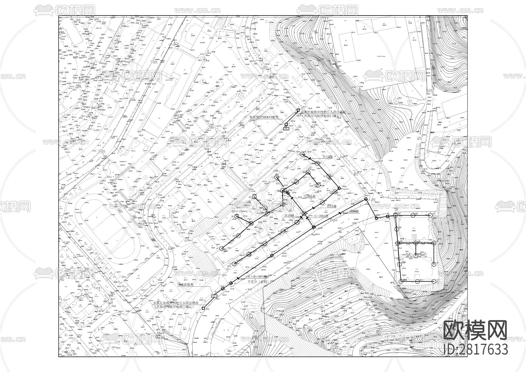 社区cad施工图下载（渲染图5）