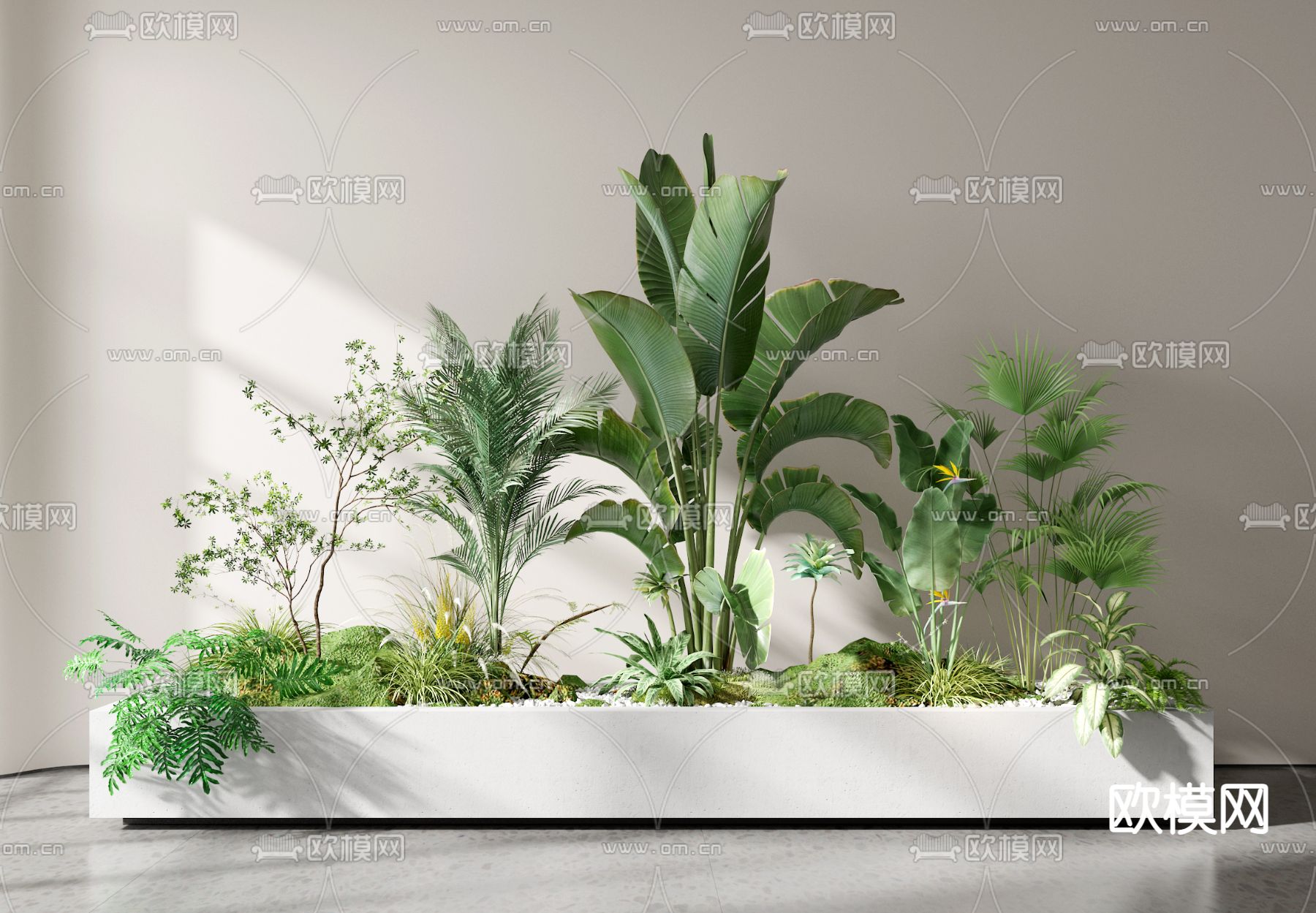 植物堆 绿植 芭蕉3d模型下载