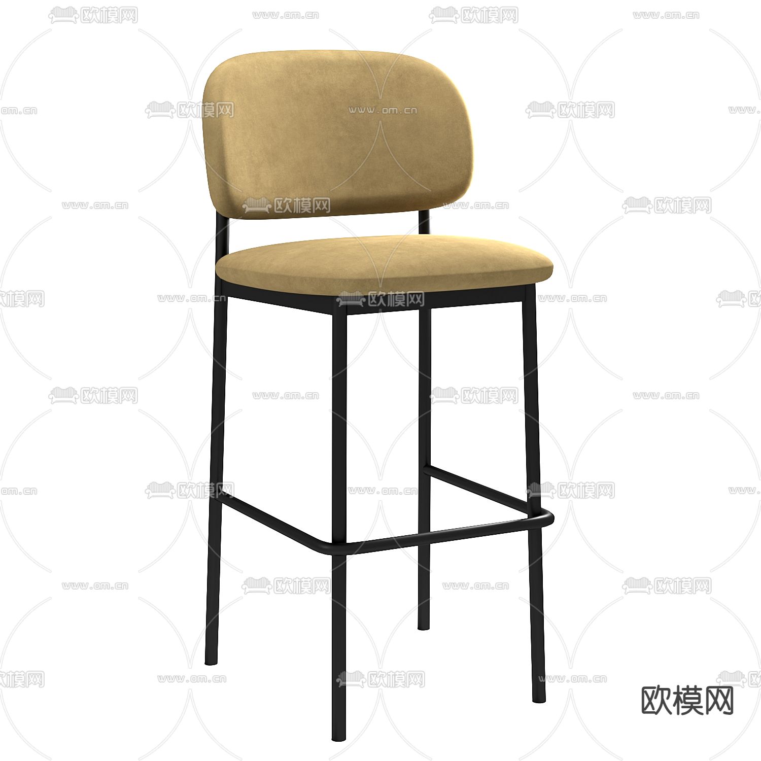 吧台椅 吧凳免费3d模型下载（渲染图1）