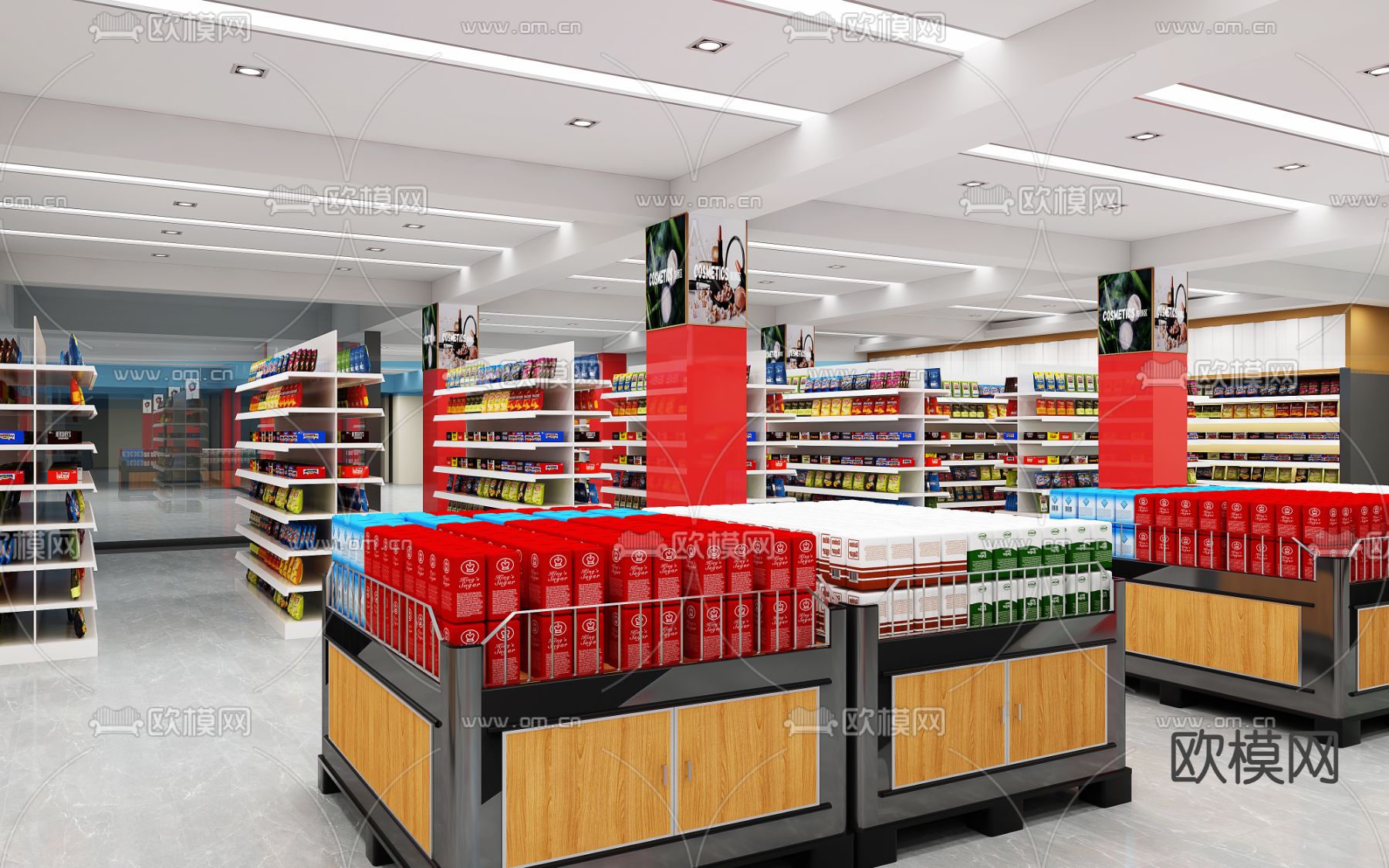 商场超市3d模型下载（渲染图3）