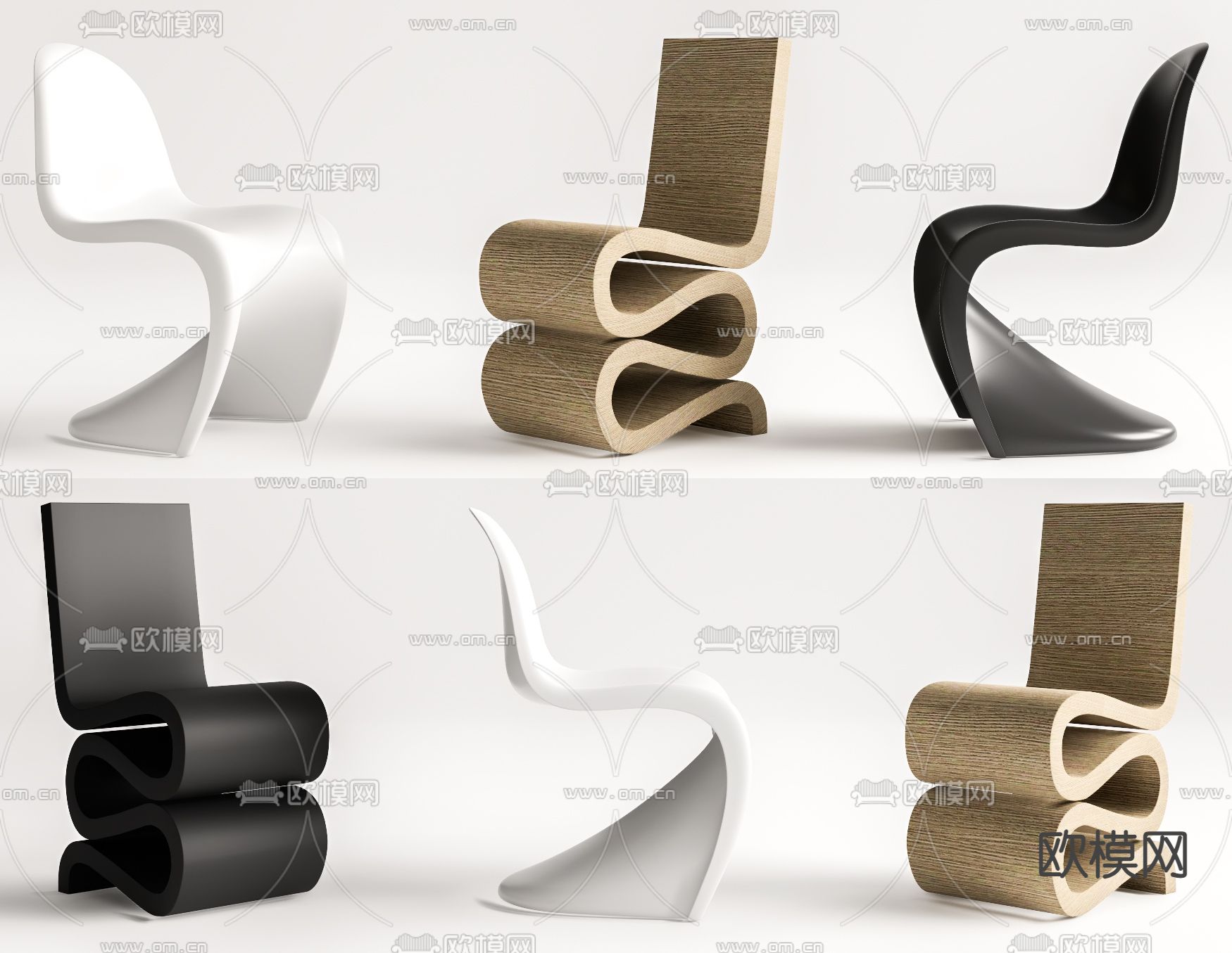 Vitra 休闲椅 异形椅3d模型下载_ID14254329_3dmax免费模型-欧模网