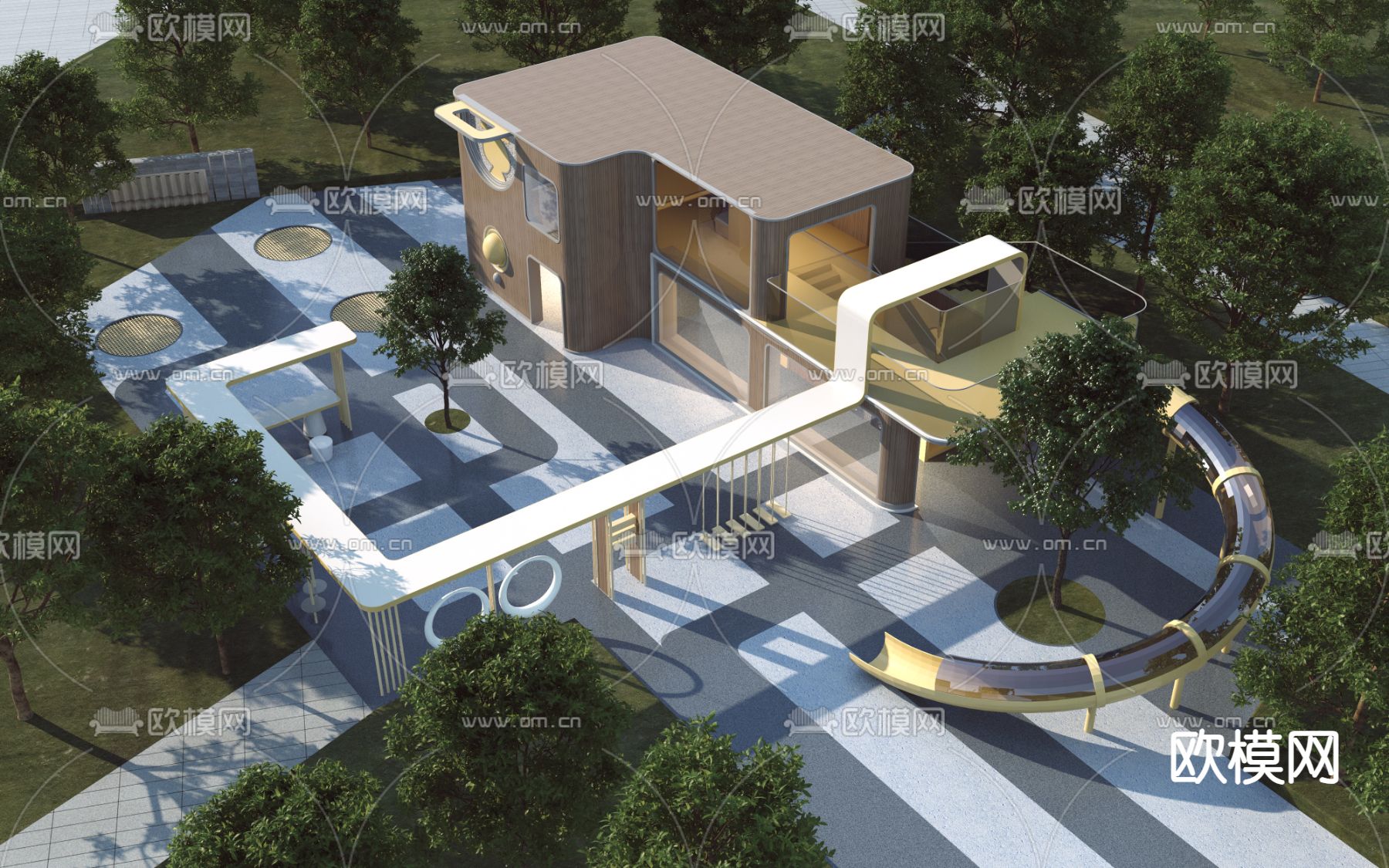 儿童乐园3d模型下载