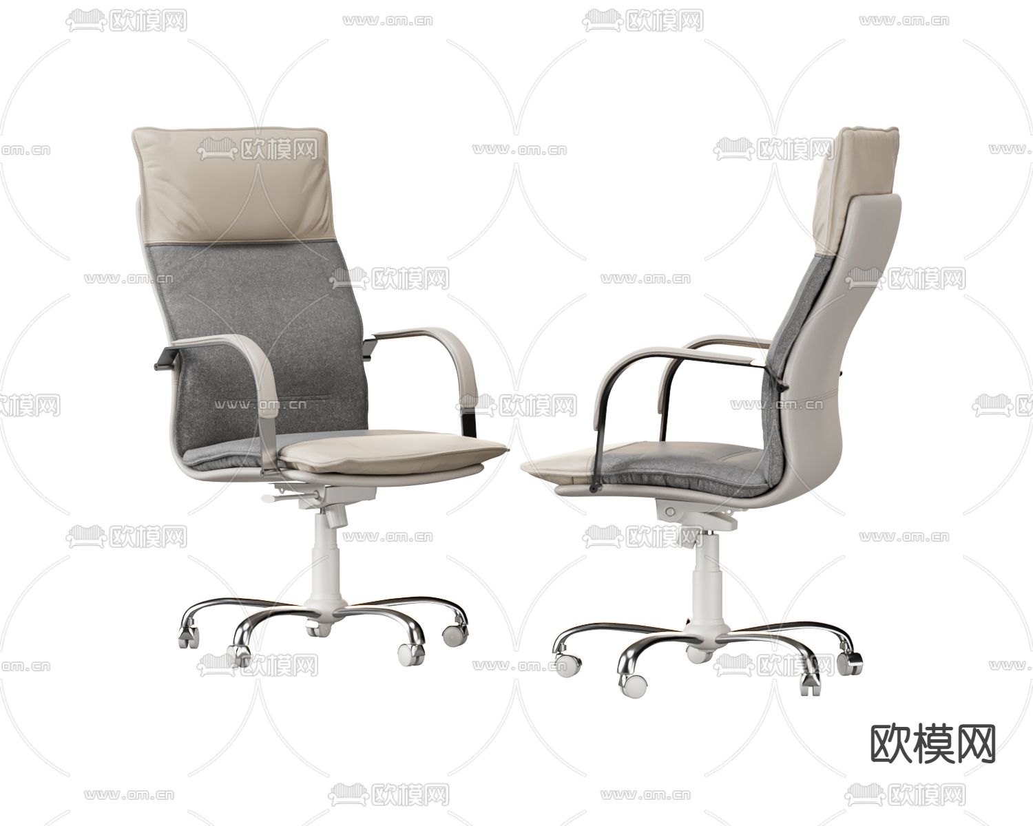 班台椅 老板椅3d模型下载