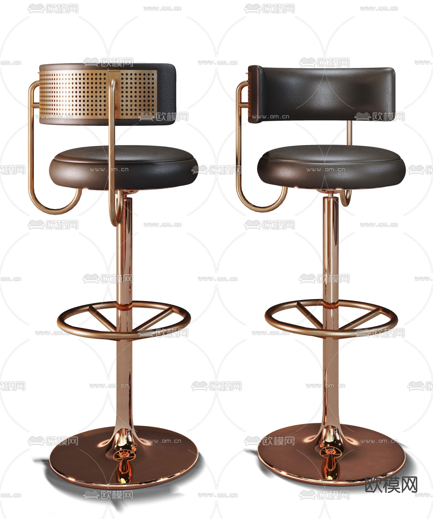 工业风吧椅 吧凳3d模型下载（渲染图3）