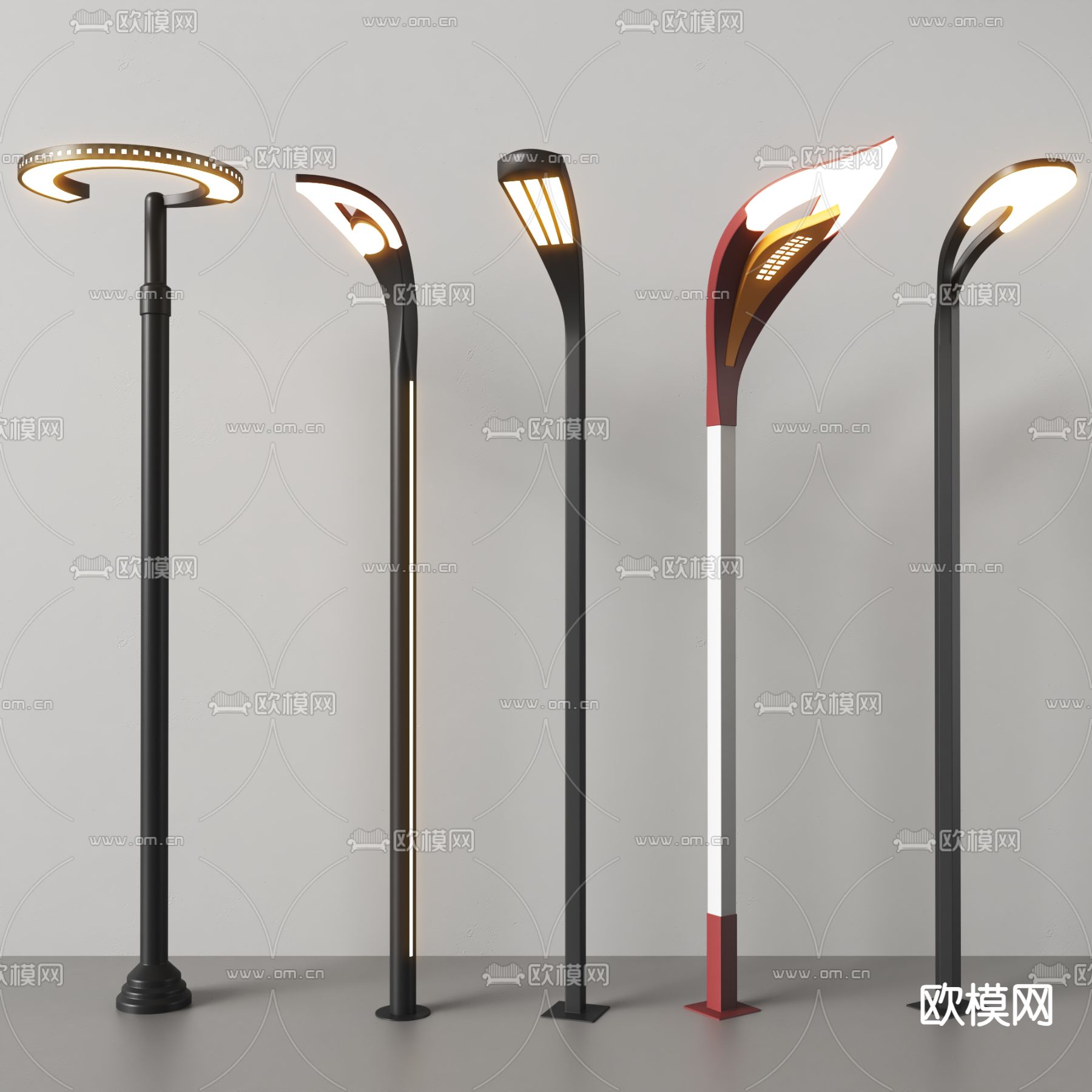 户外灯 草坪灯 路灯3d模型下载