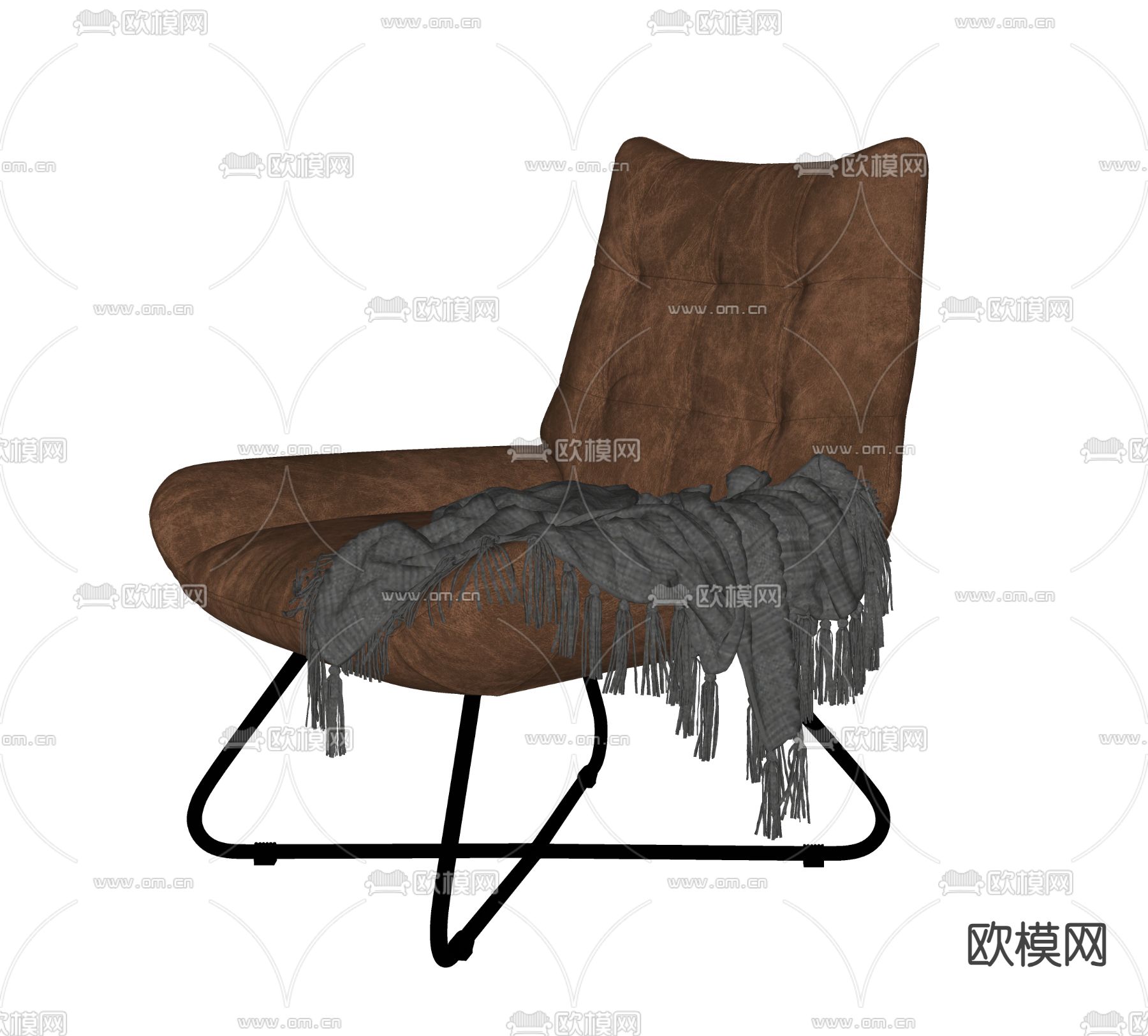 躺椅 休闲椅su模型下载（渲染图2）