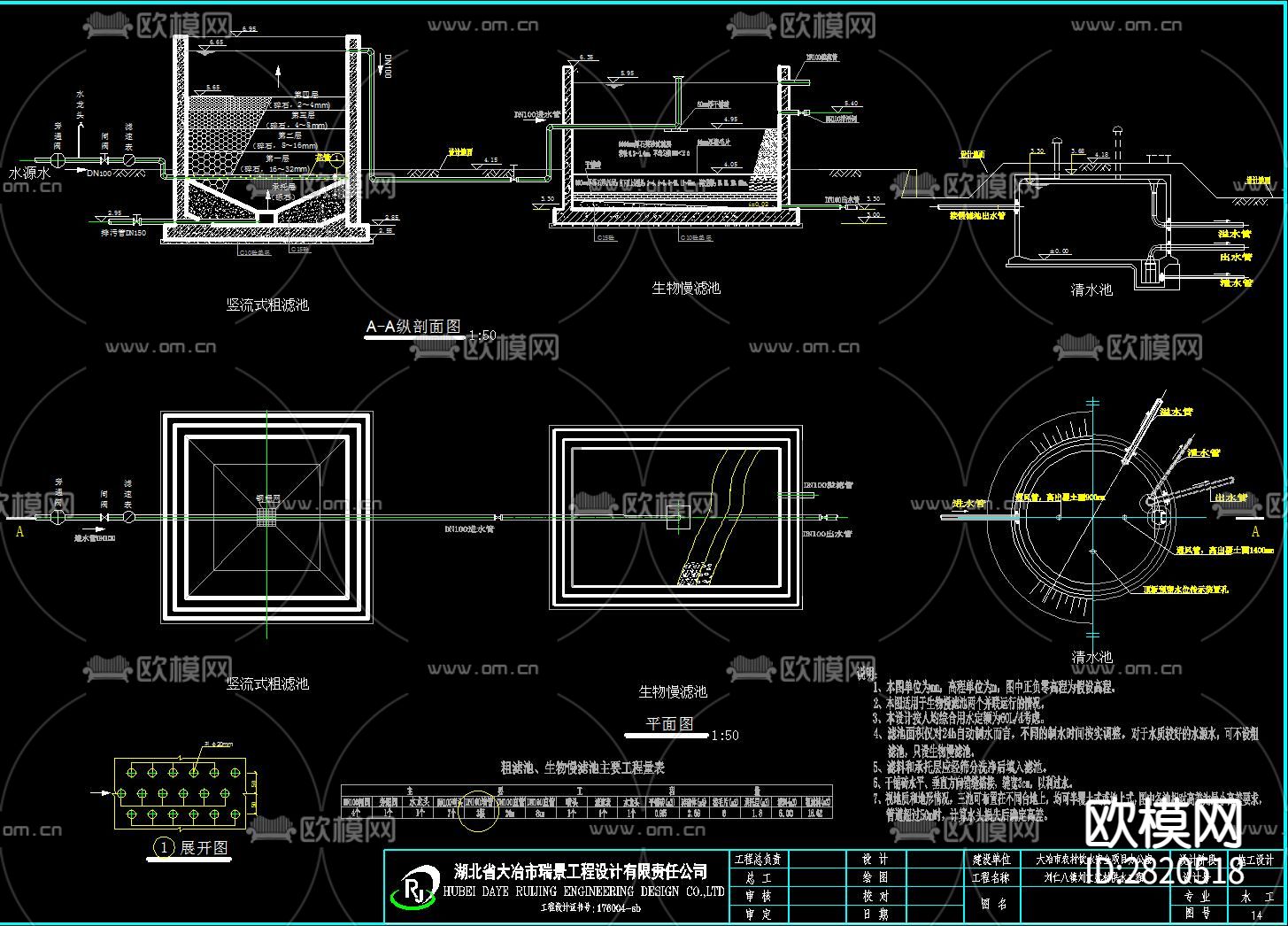 农田水利工程cad施工图下载（渲染图7）