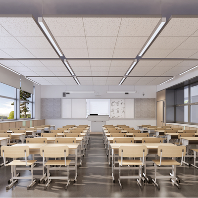 现代学校教室su模型