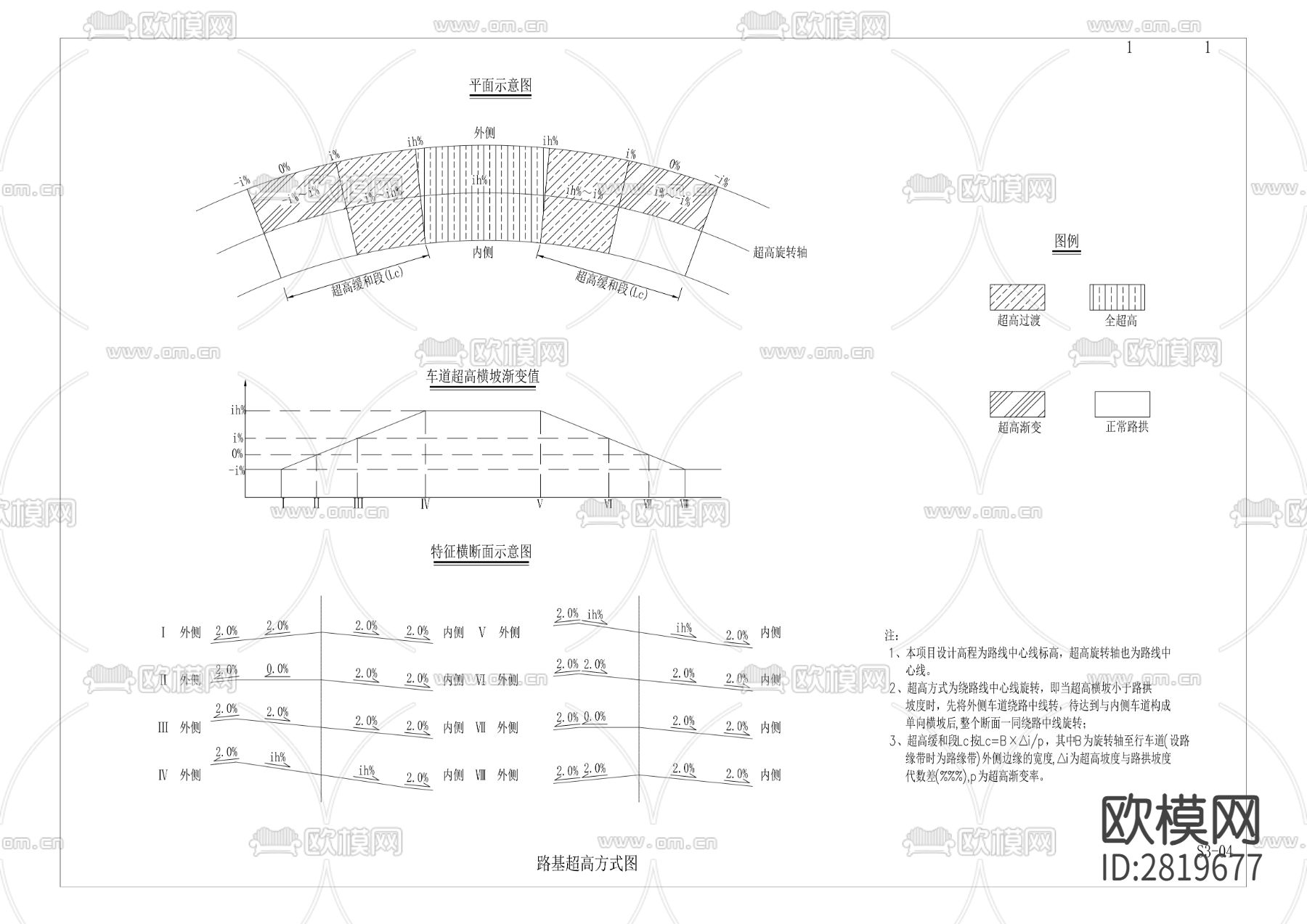 白水村移民安置区胡家淌至石水井道路改建工程cad施工图下载（渲染图3）