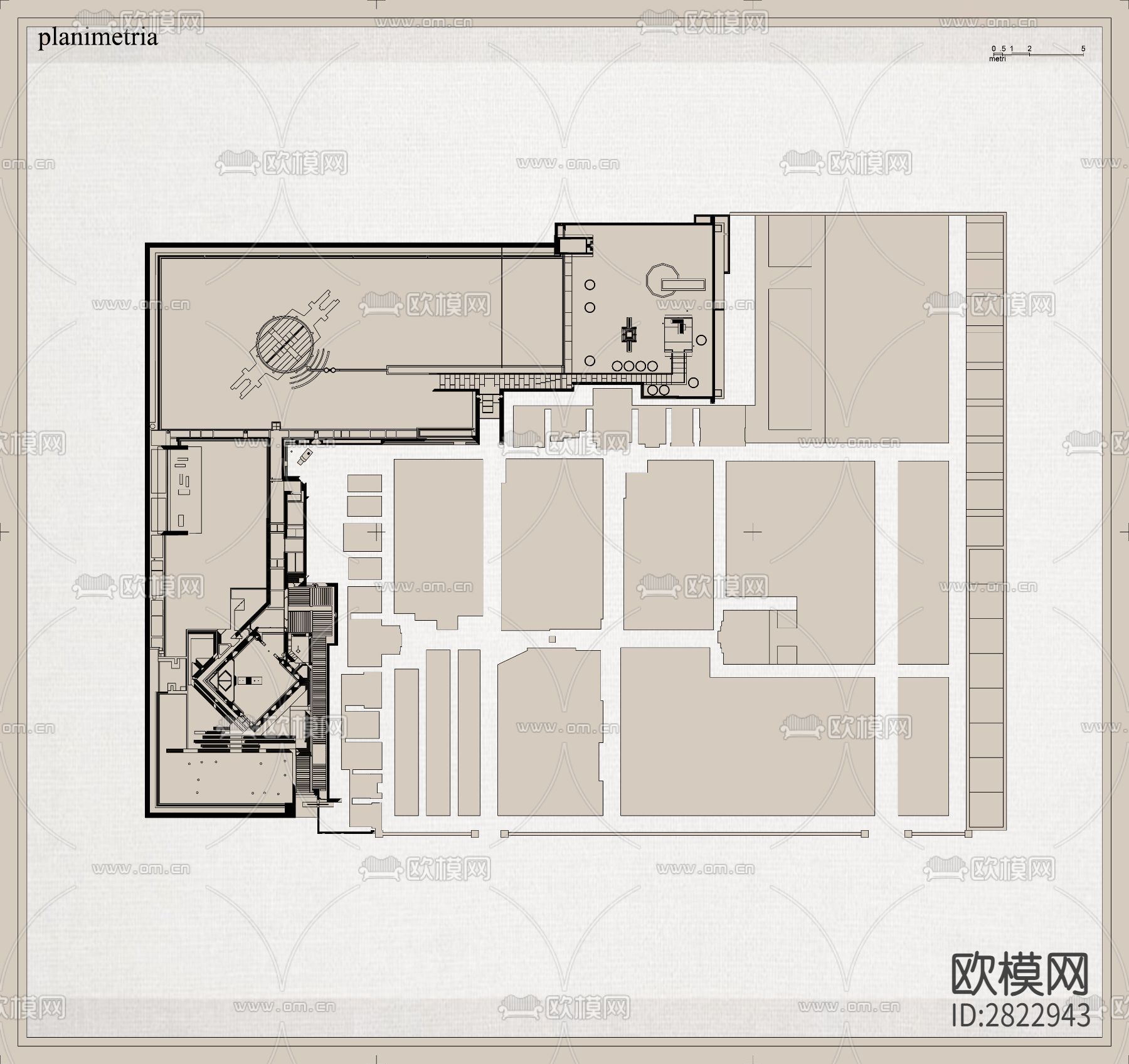 作品合集cad施工图下载（渲染图5）