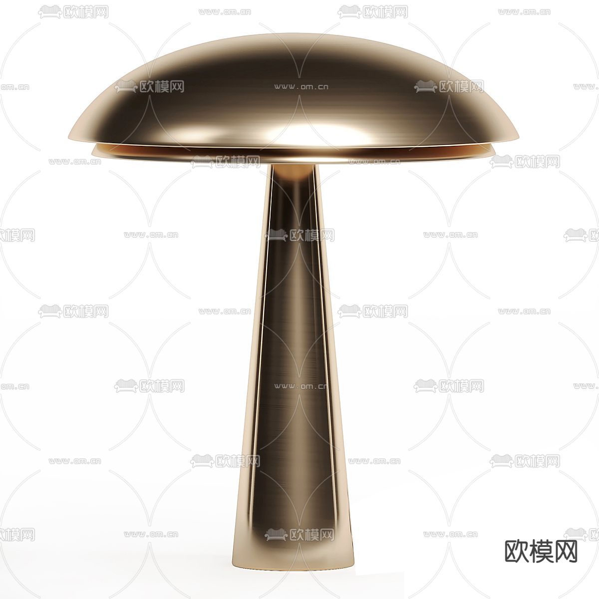 flos 创意台灯 蘑菇灯3d模型下载（渲染图2）