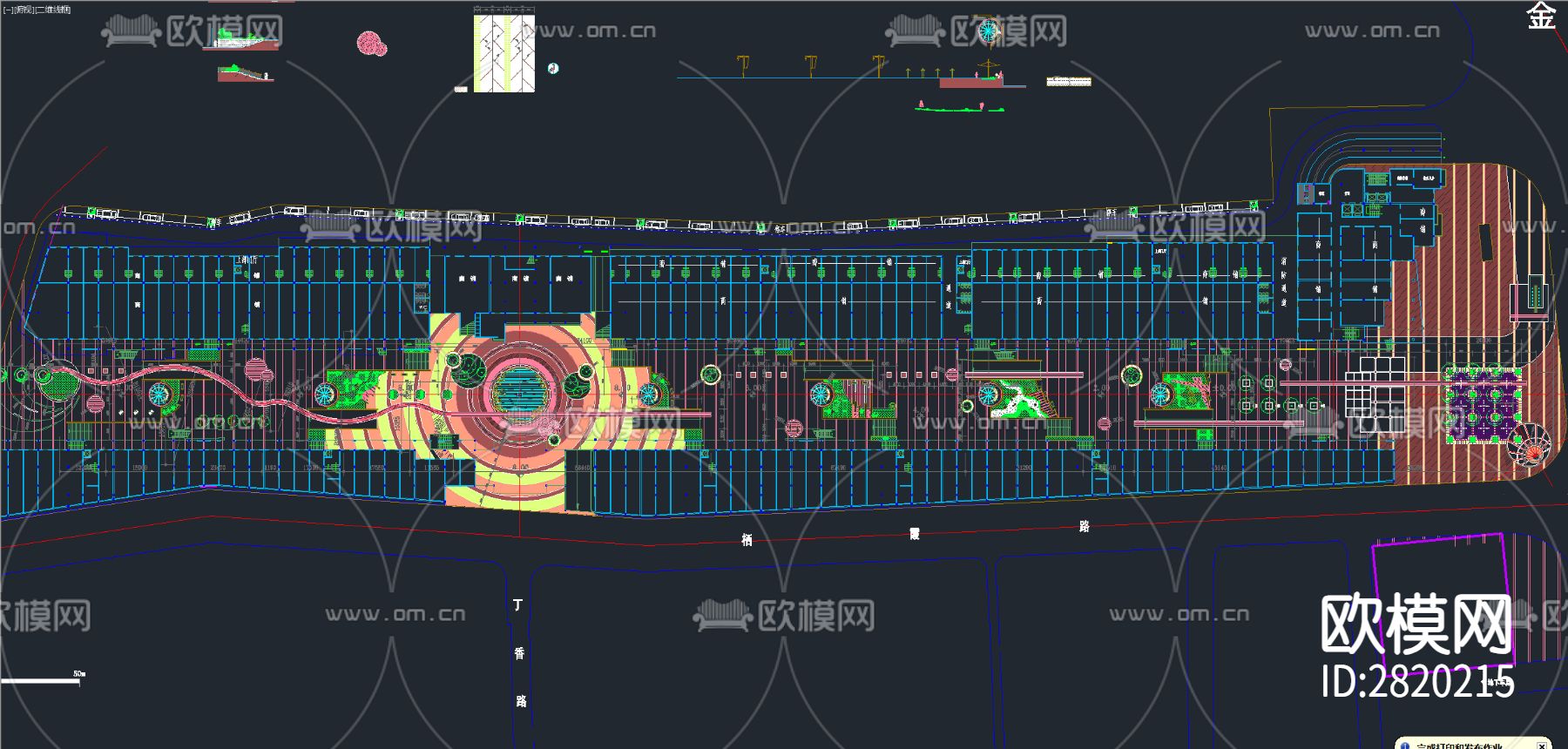 80套最新公园广场景观全套cad施工图下载（渲染图5）