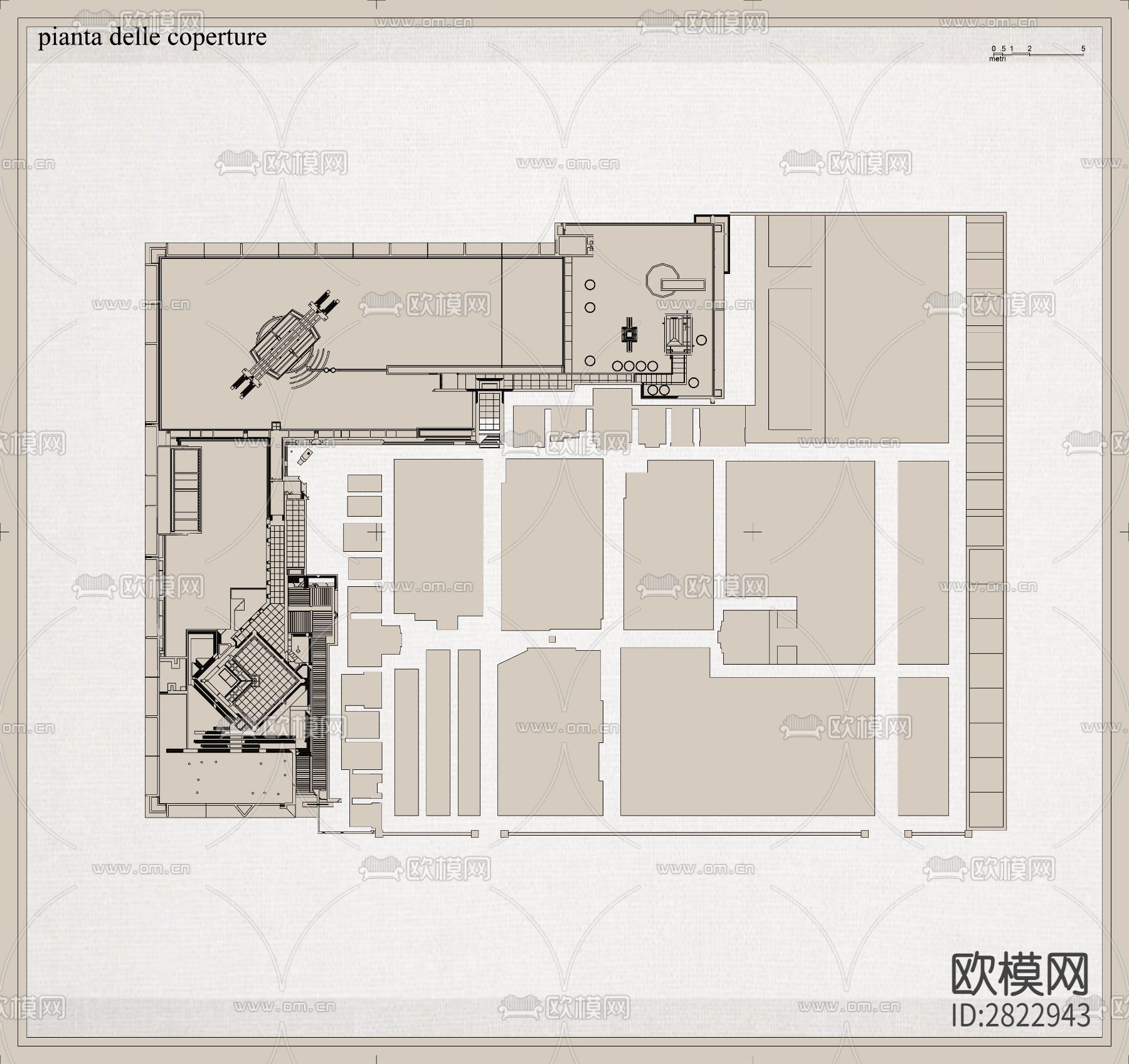 作品合集cad施工图下载（渲染图4）