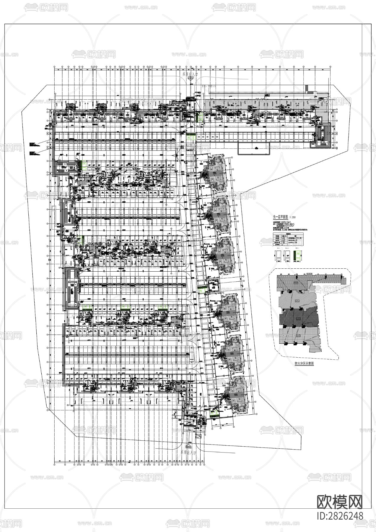 宗地项目1#～8#楼全套cad施工图下载（渲染图9）