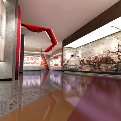  党建革命纪念馆su模型 