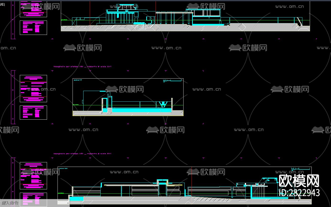 作品合集cad施工图下载（渲染图9）