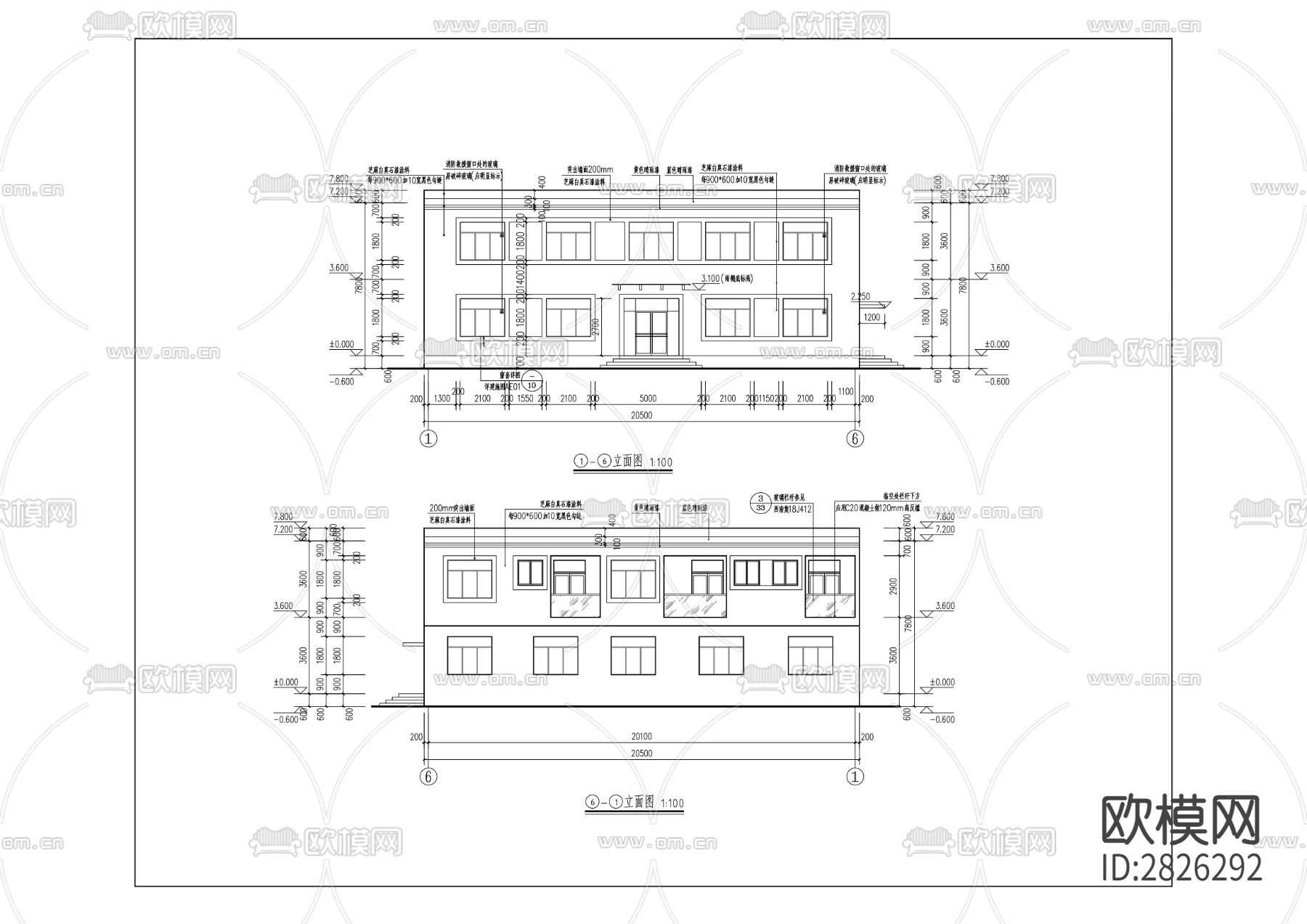 天然气外环管网及区域中心cad施工图下载（渲染图3）
