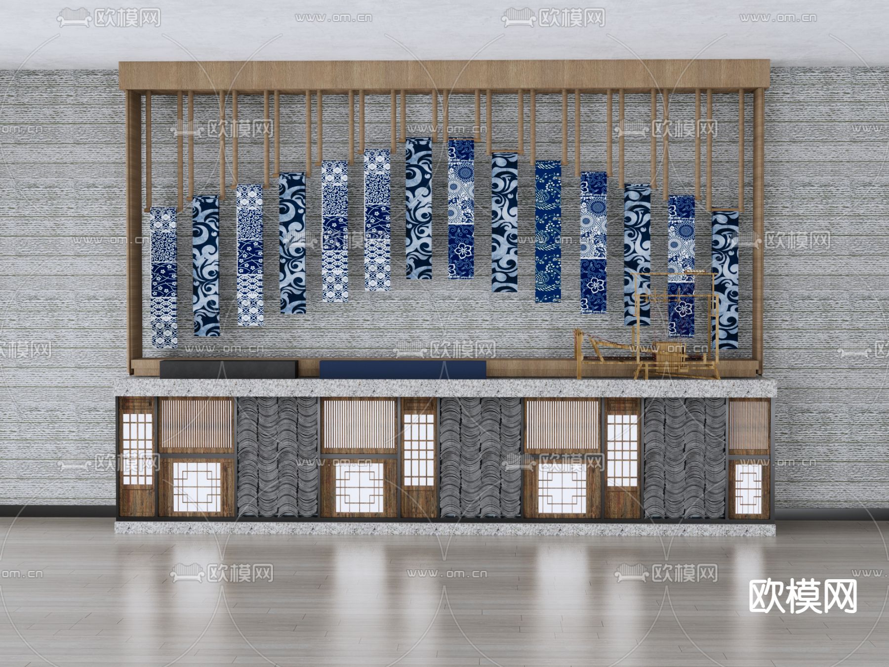 文创展柜 展台su模型