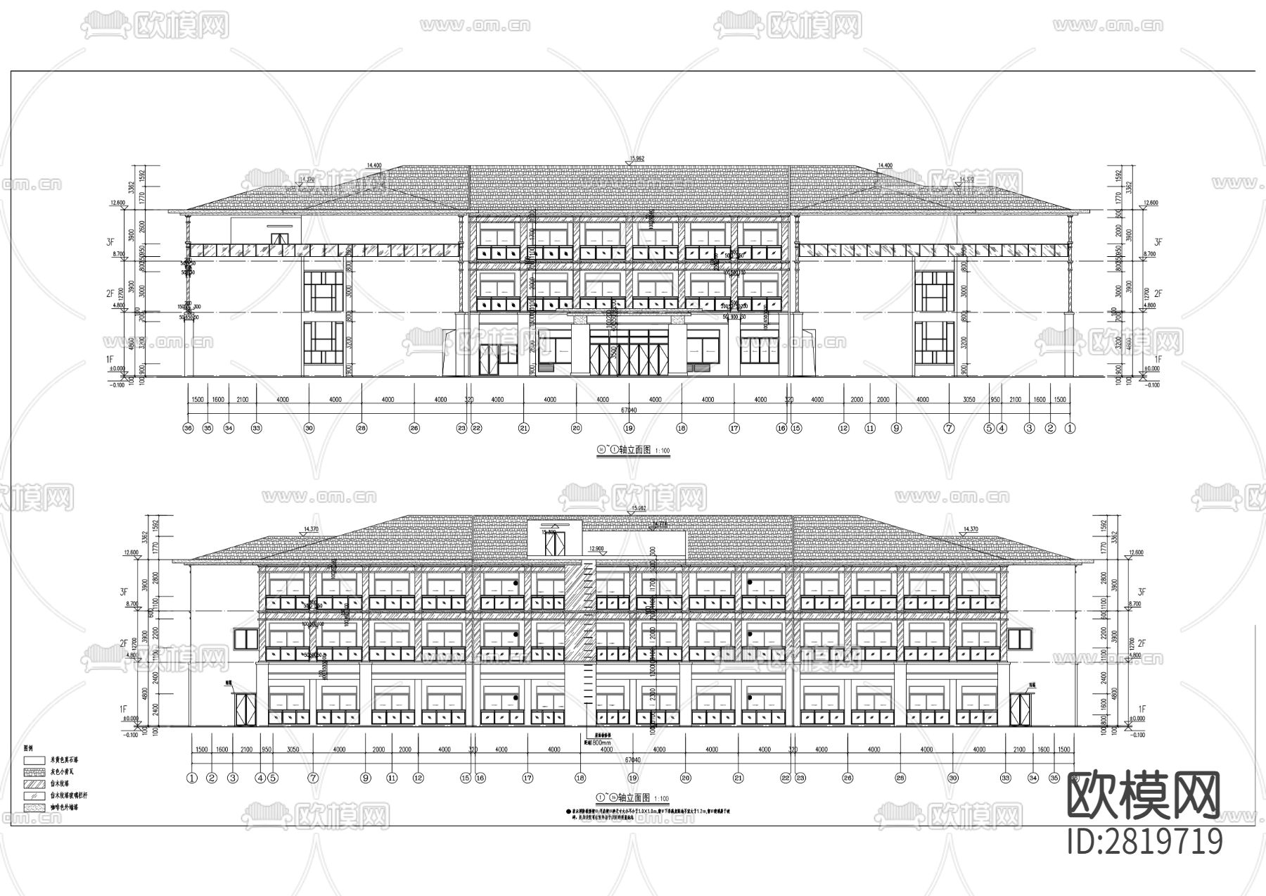 第十特困供养设施（敬老院）建设项目cad施工图下载（渲染图5）
