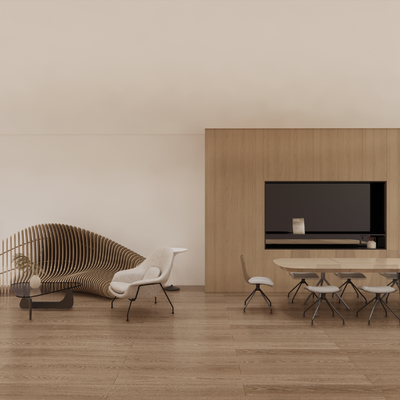  办公沙发 会议桌su模型 