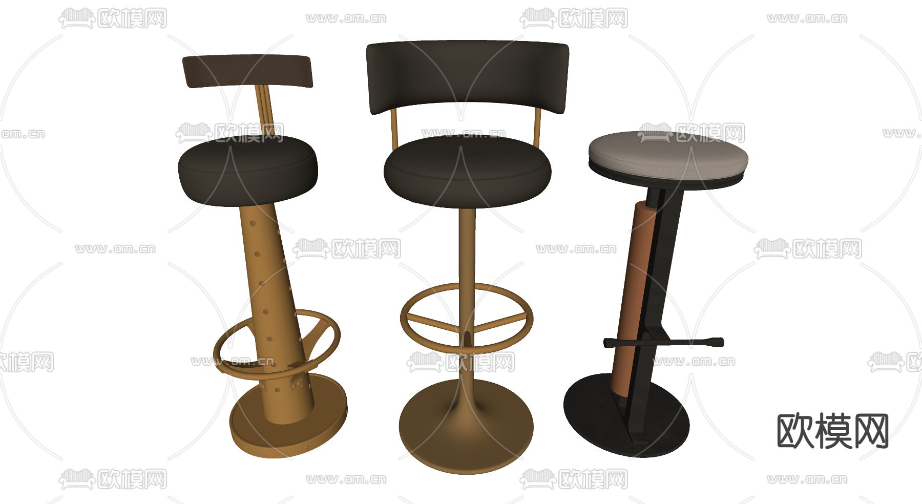 吧凳 吧椅su模型下载（渲染图2）