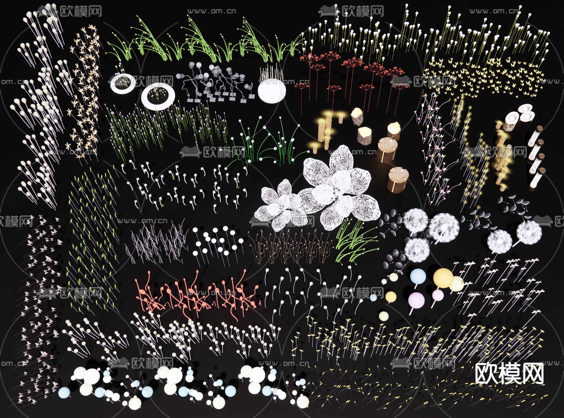 星星灯 氛围灯 装饰灯3d模型下载