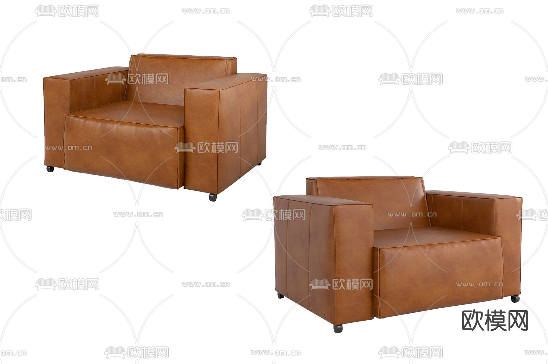 单人沙发3d模型下载