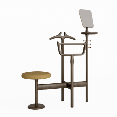  新中式衣架su模型 