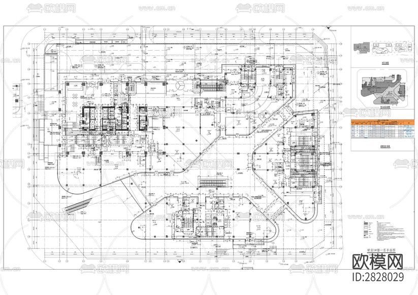 建設(shè)工程cad施工圖下載(渲染圖9)