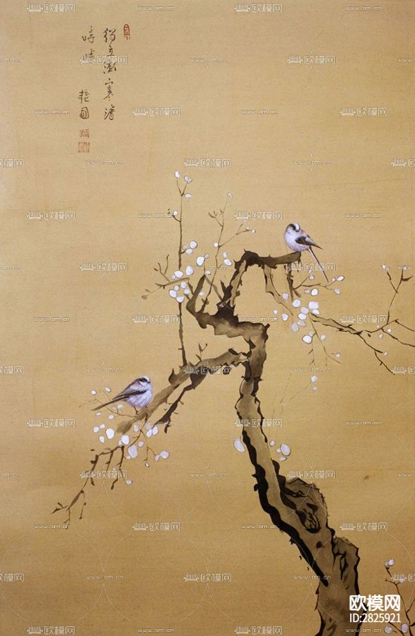 中式装饰画下载（渲染图2）