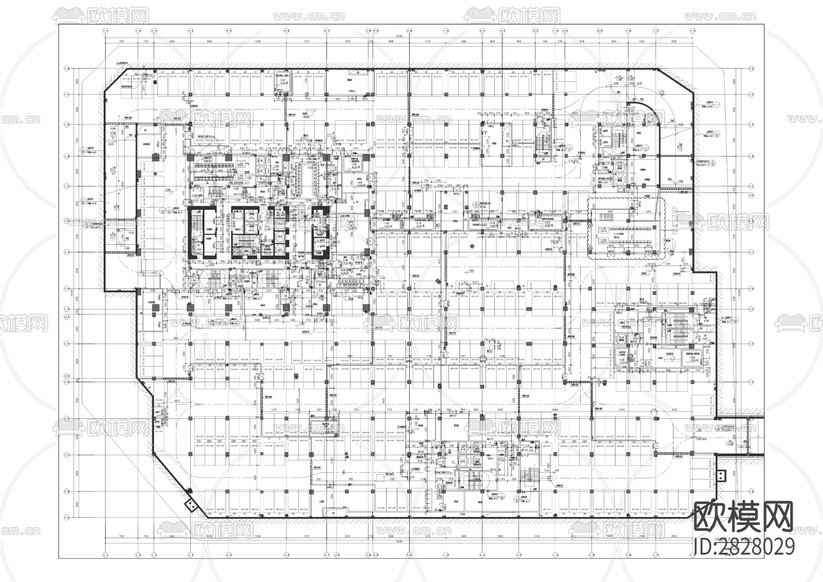 建設(shè)工程cad施工圖下載(渲染圖7)
