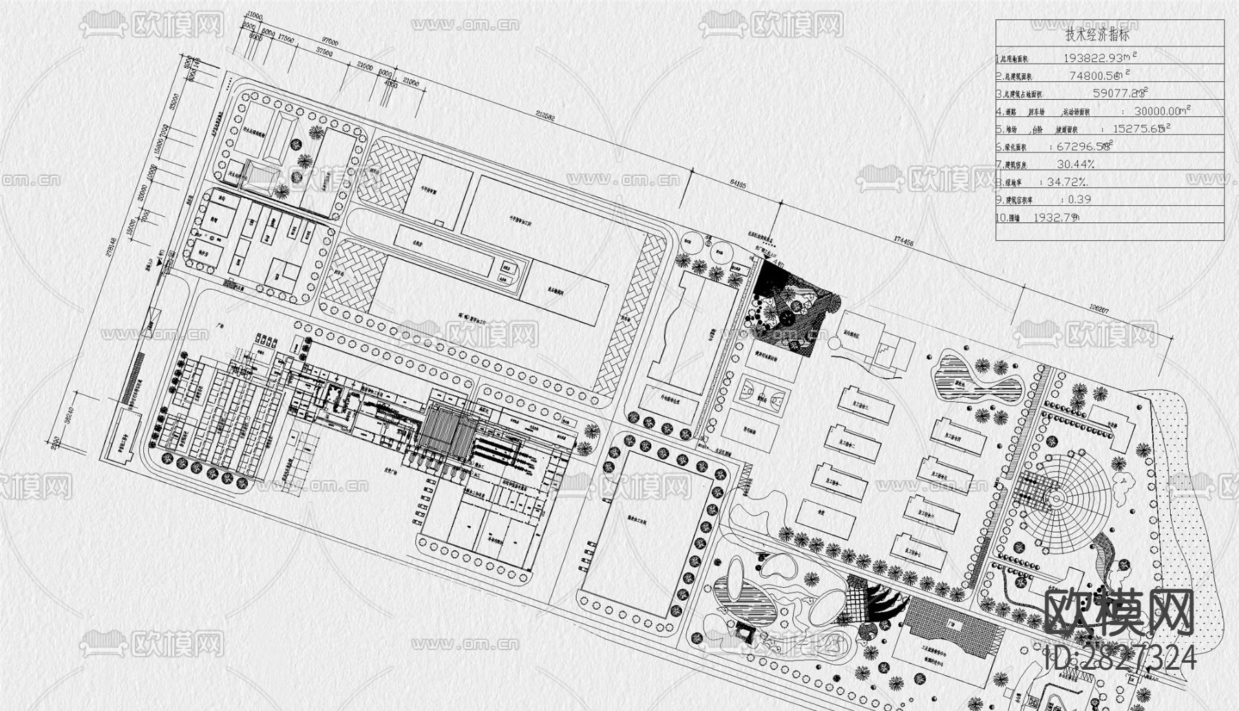 厂区景观cad施工图下载（渲染图5）