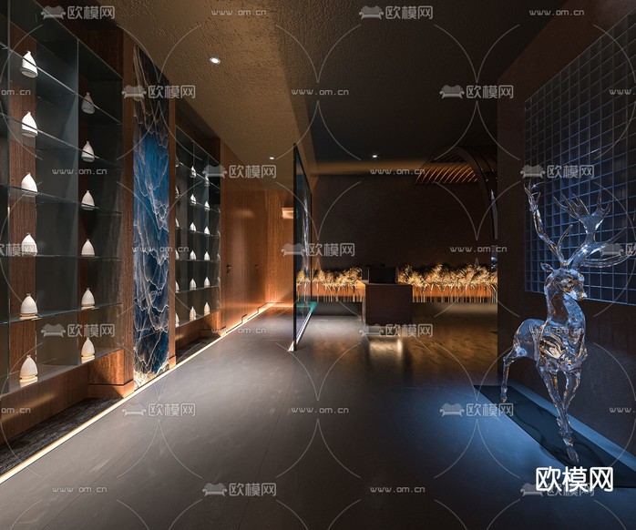 酒店走廊 过道3d模型下载(渲染图4)