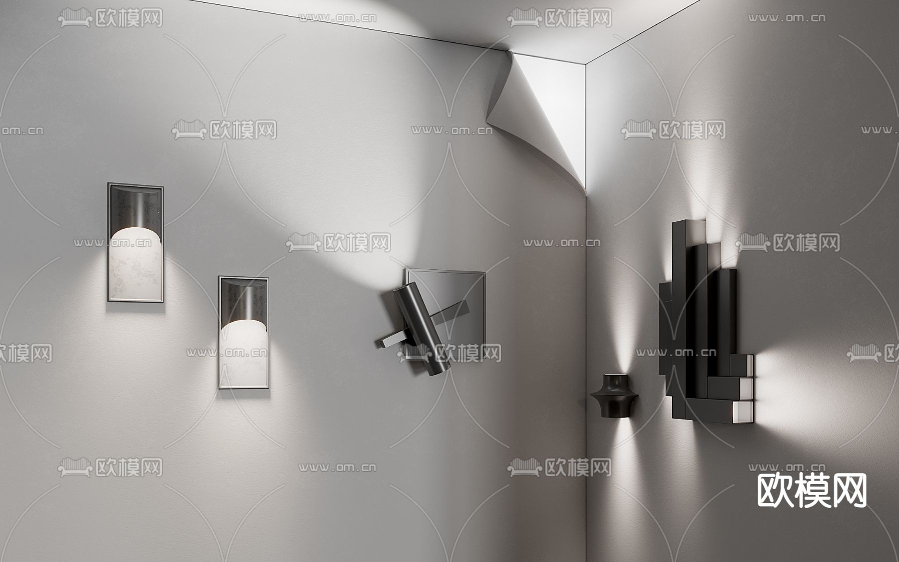 壁灯3d模型下载