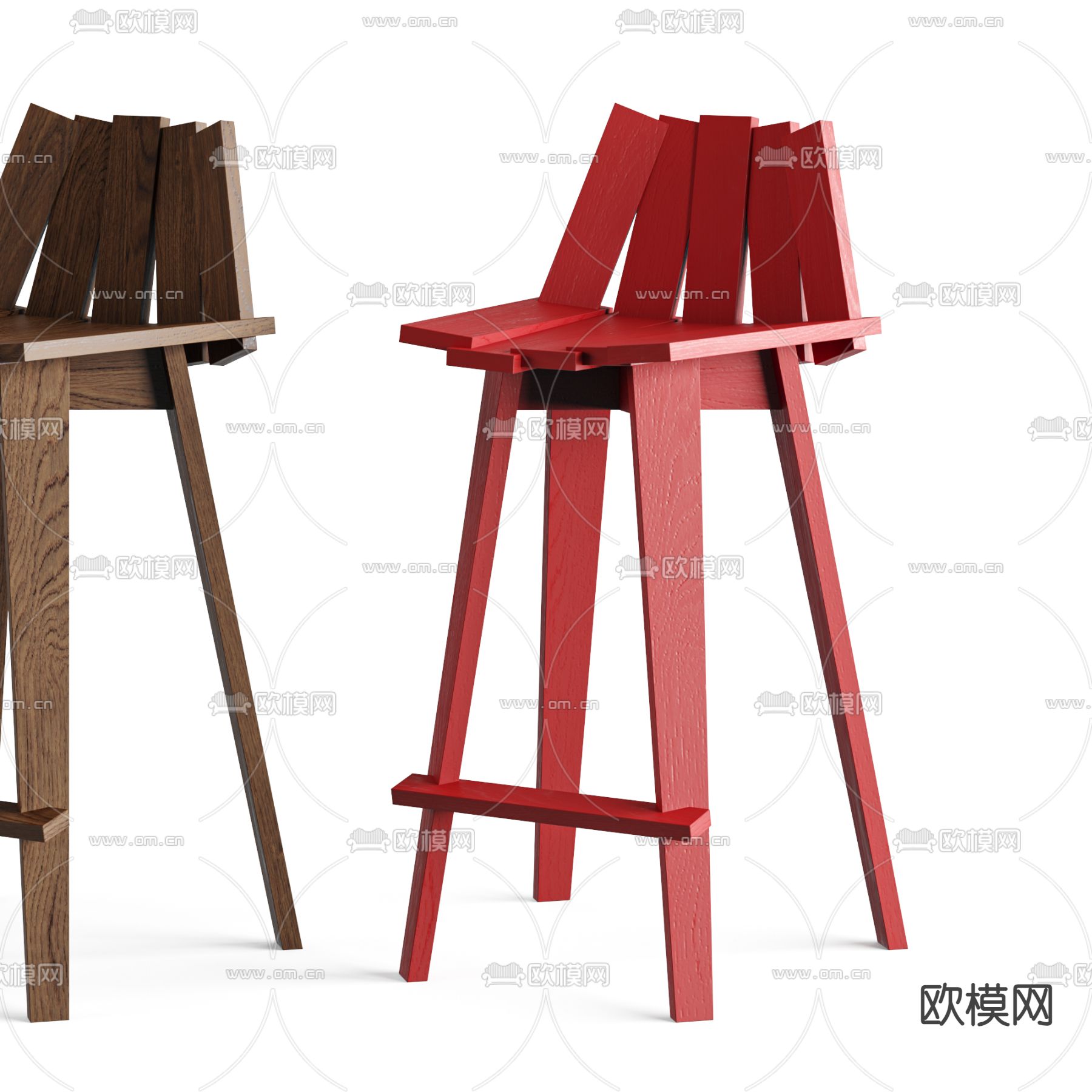 吧椅 吧凳3d模型下载（渲染图2）