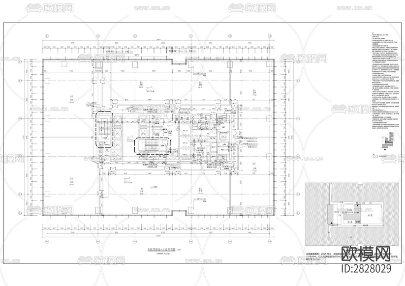 建設(shè)工程cad施工圖下載(渲染圖4)