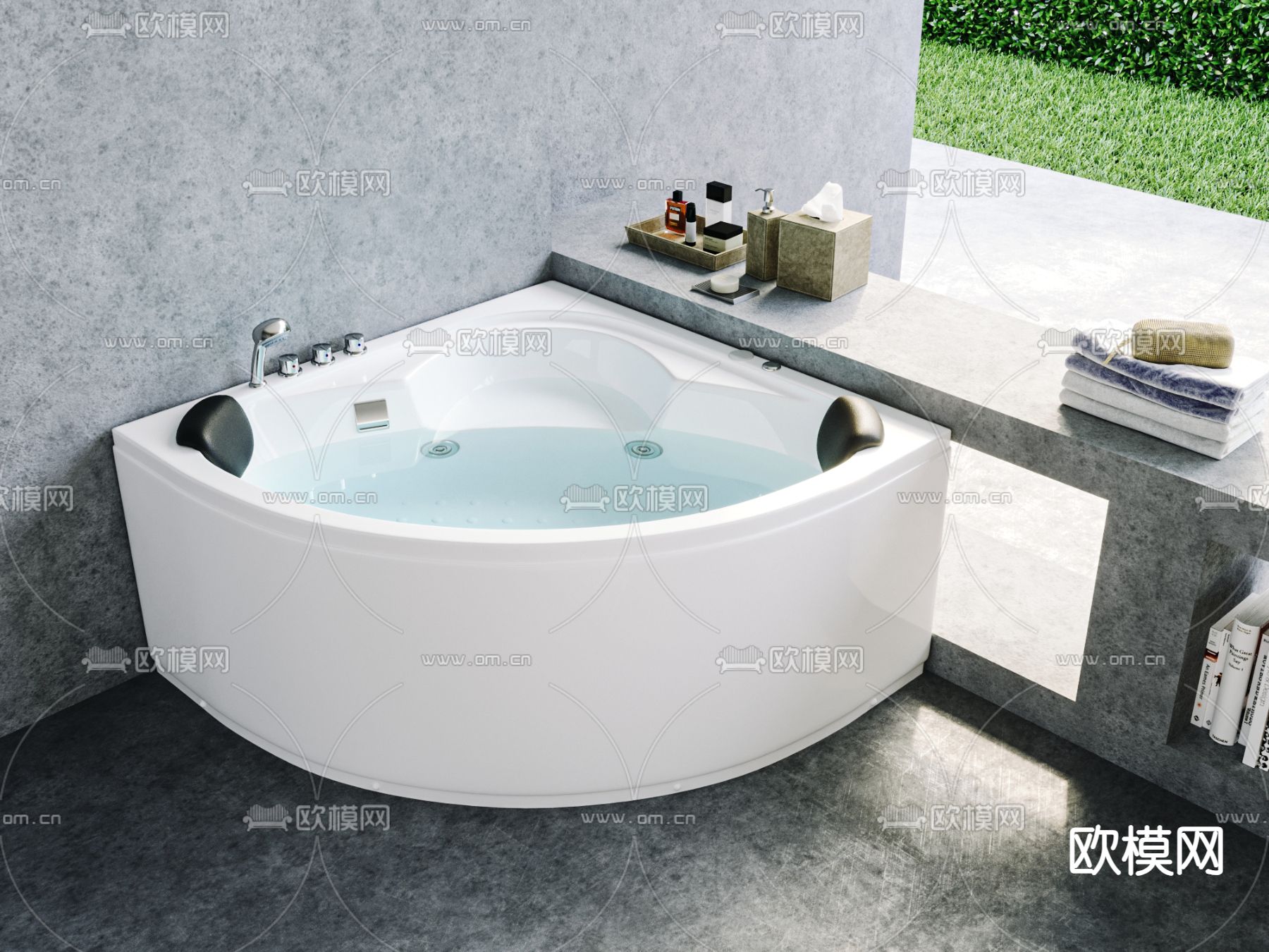 浴缸3d模型下载