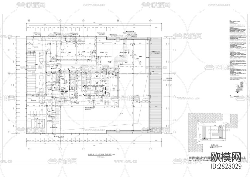 建設(shè)工程cad施工圖下載(渲染圖3)